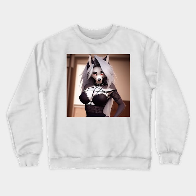 Helluva Boss Loona loona The Wolf (sfw) Classic Crewneck Sweatshirt by ksemstudio